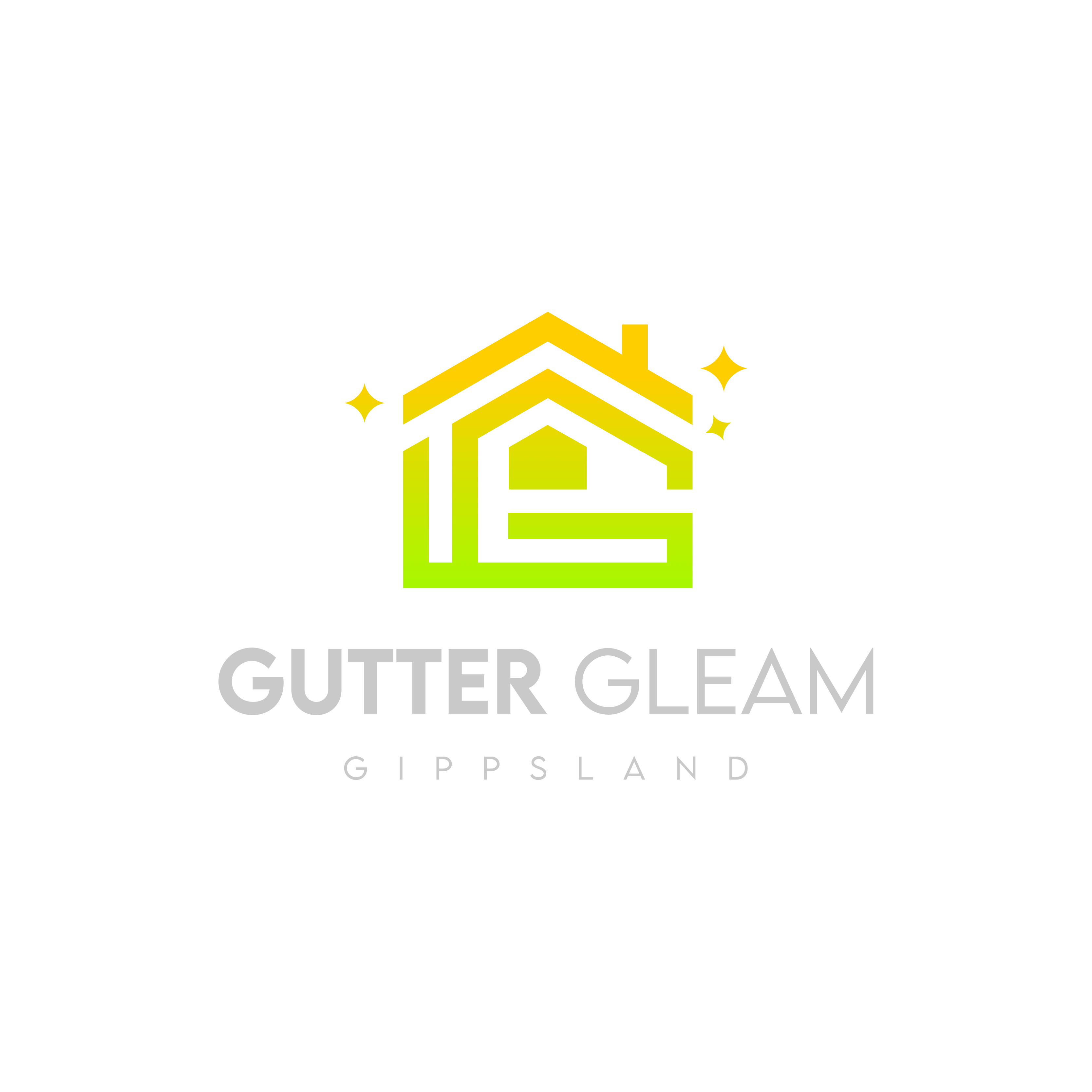 Gutter Gleam Gippsland vertical logo transparent background