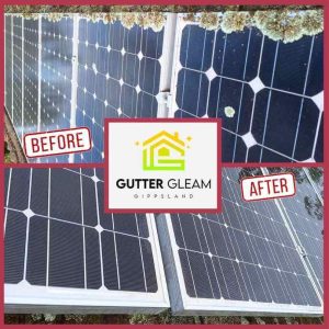 Gutter Gleam cleans solar panels
